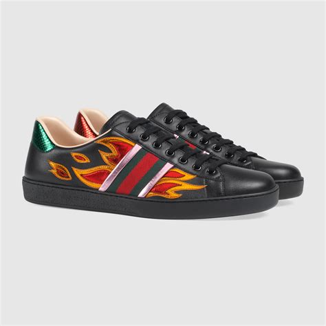 gucci ace flame white